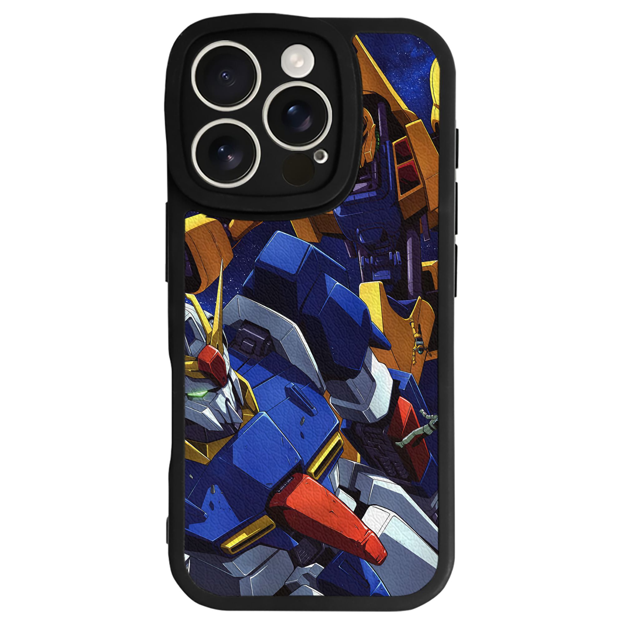 （画像用） 機動戦士ガンダム Mobile Suit Gundam 【iPhone 16シリーズ対応】シリコンスマホケース（レザー調） 材質：シリコン